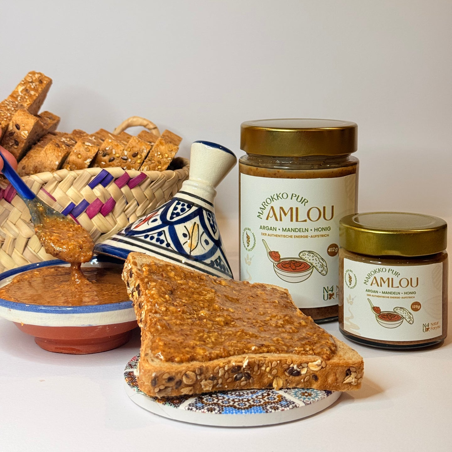 Marokkanisches Amlou – Argan, Mandeln & Honig | 412 g